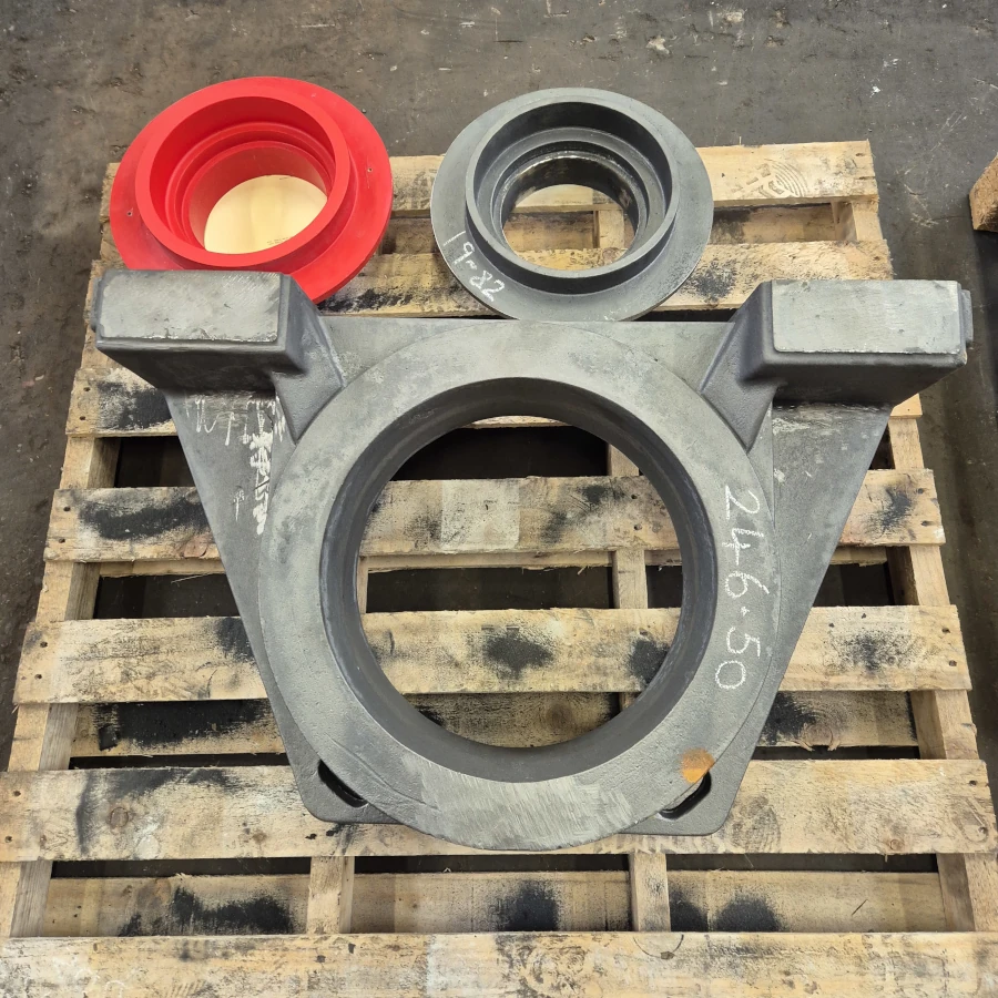 Top down view of finished casting